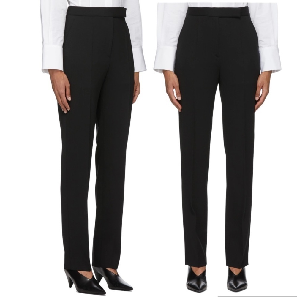 Partow High Rise Black Wool Anita Slacks Trousers Ladies Anita SALE Size 12 NWT